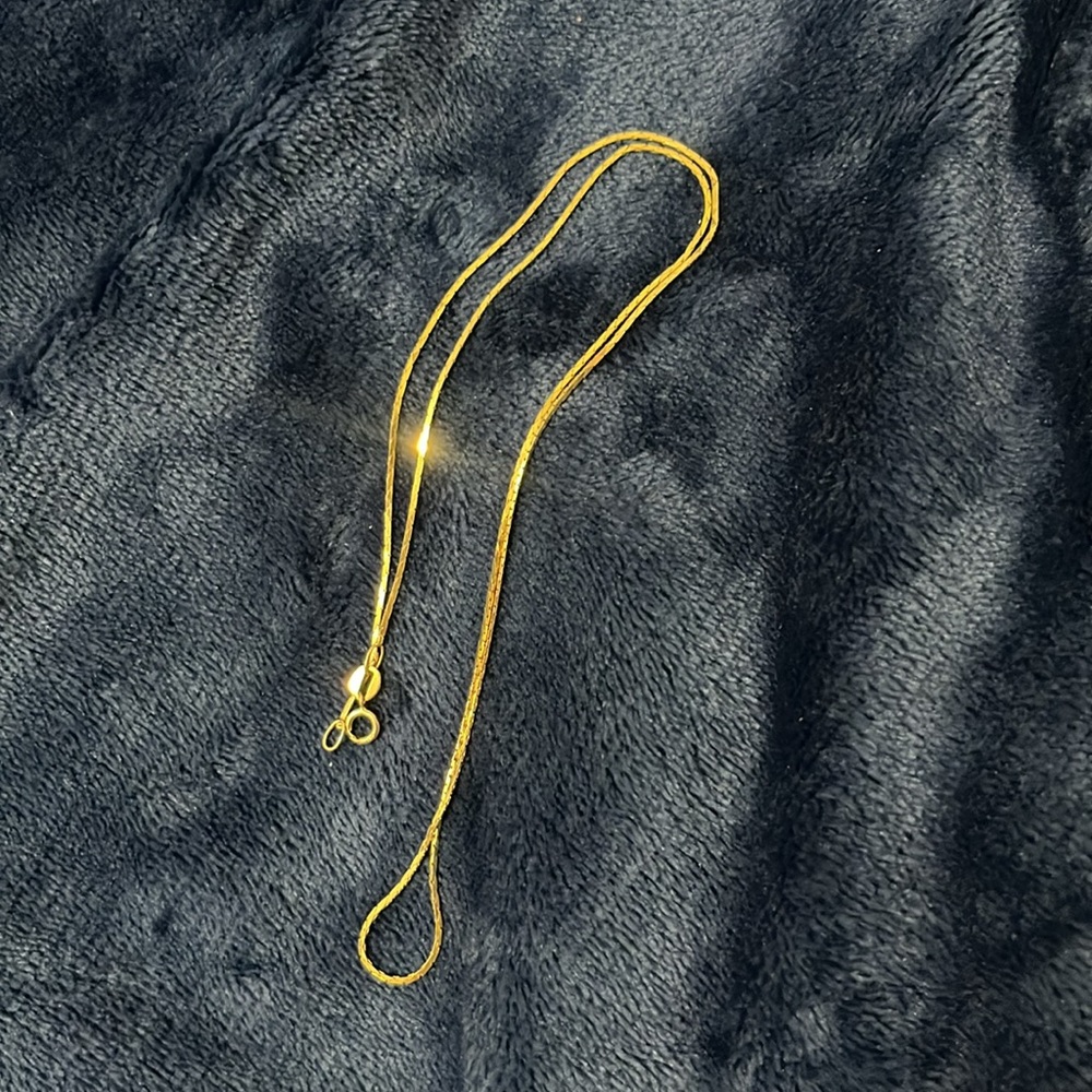 ESTATE Vintage Solid 14k Yellow Gold 18" Italy Cobra Link Chain Necklace 2.12 g
